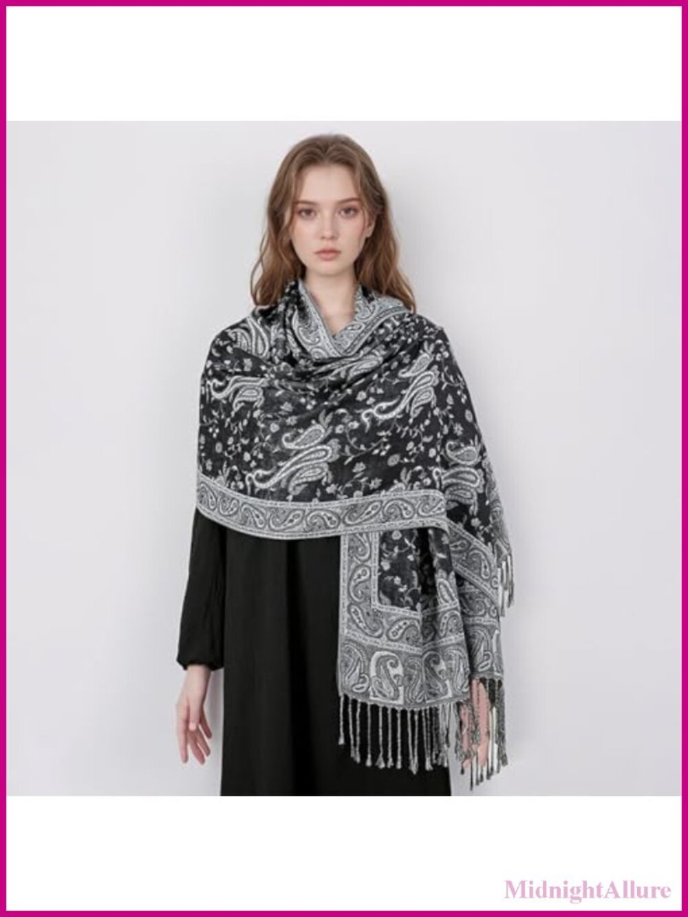 Reversible Paisley Pashmina Shawl Wrap Soft Scarf Evening Dress Festival